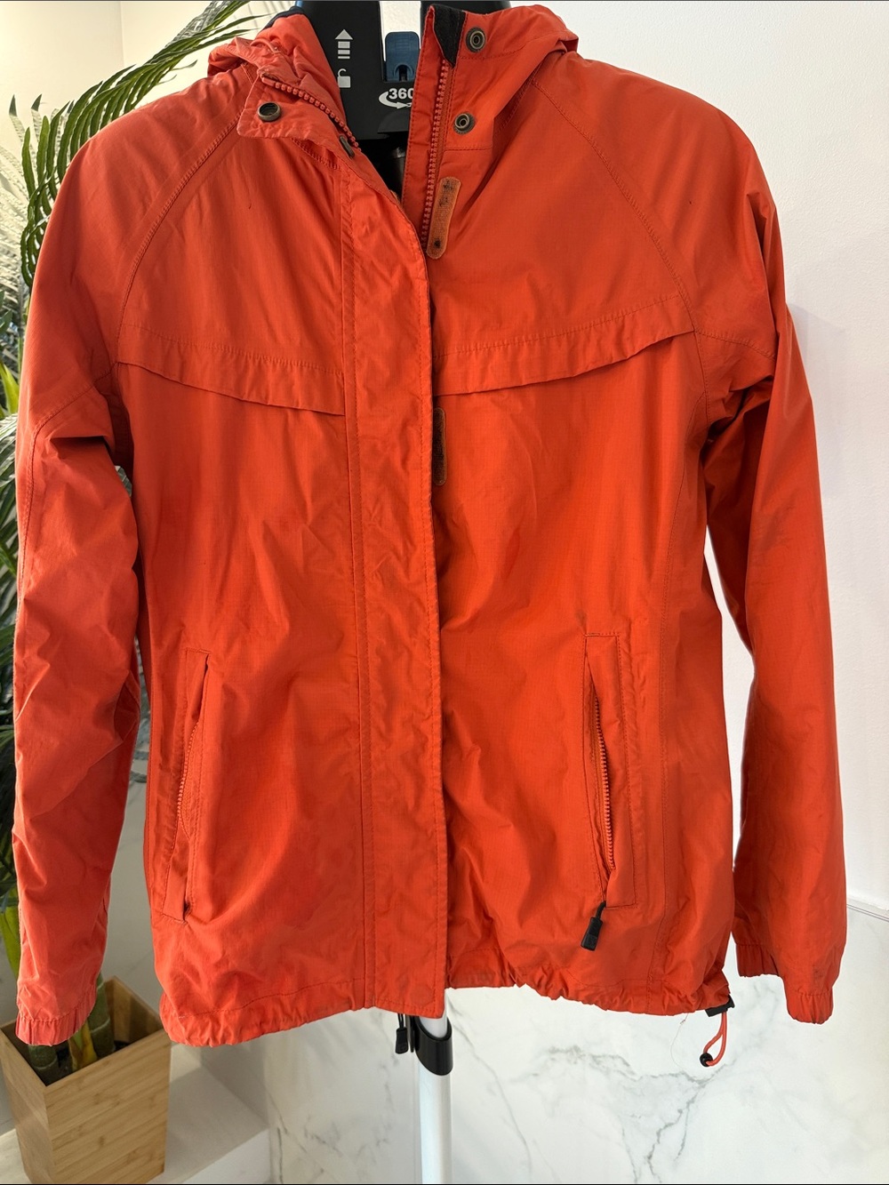 Timberland Orange Waterproof Hooded Jacket